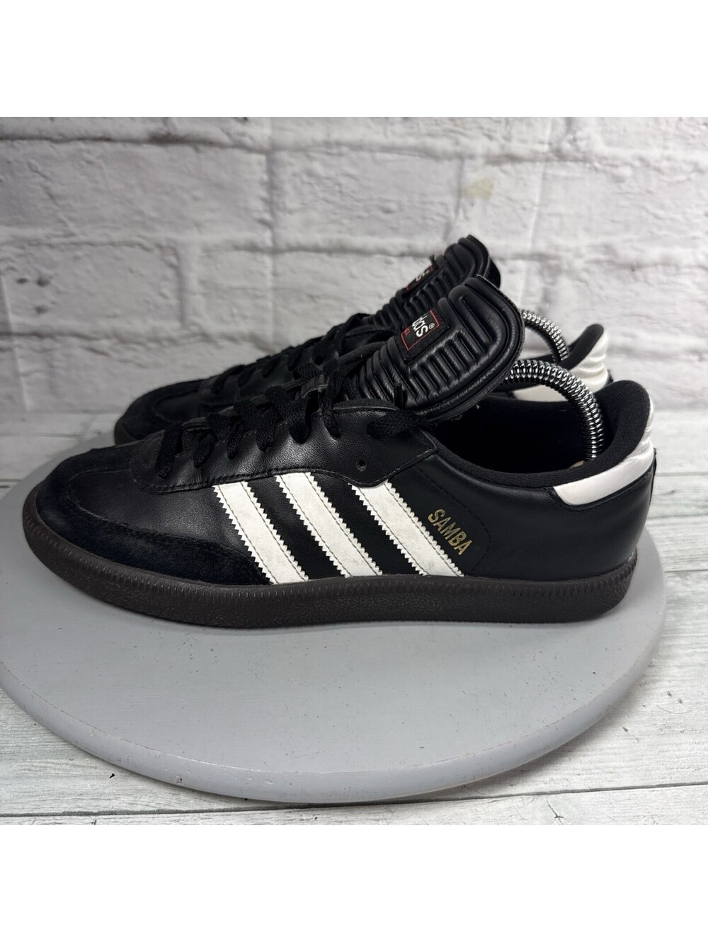Adidas Samba Classic Low Top Black White Leather Sneaker Size 7.5 Mens